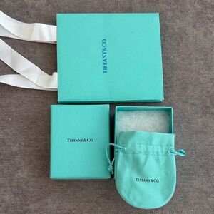 Tiffany & Co. Turquoise Box and Pouch Set